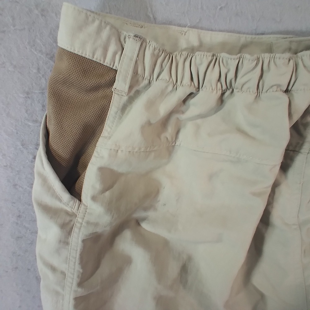 Columbia PFG cargo hiking shorts men's XL extra large tan comfort waist outdoor - Picture 11 of 16